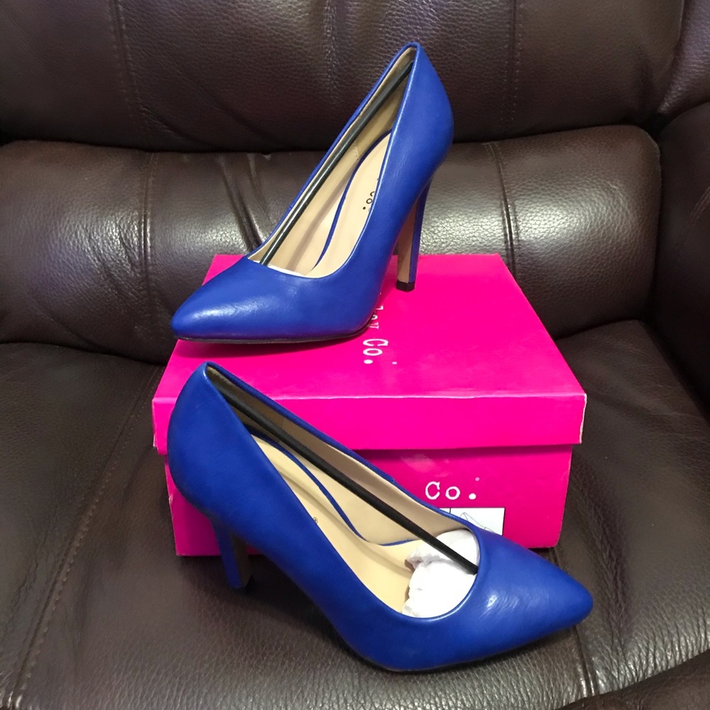 Blue High Heels